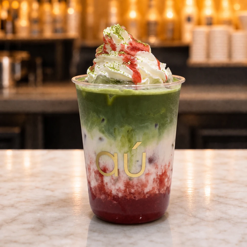Iced Raspberry Matcha / ماتشا مثلجة بالرازبيري