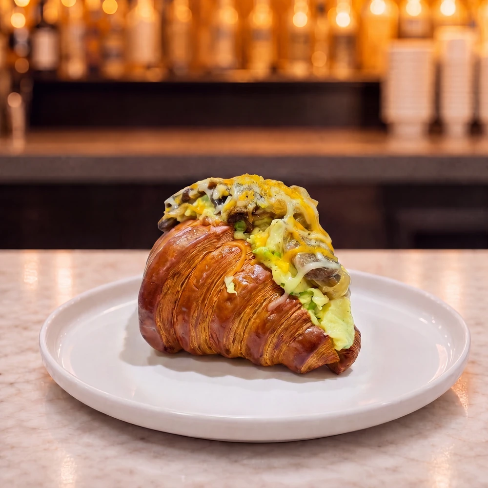 Scrambled Egg and Cheese Croissant / كرواسون بالبيض المخفوق والجبن