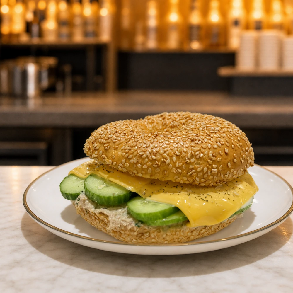 Tuna & Cheese Bagel / بيغل بالتونة والجبن